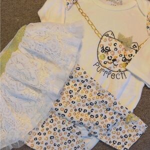 Darling White Baby Outfit